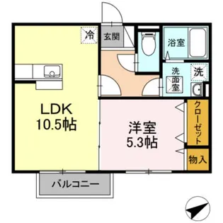 リッシハウス【1階】の間取り