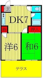 ビラサンホワイト【1階】の間取り