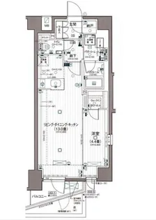 東京都中野区中野6【マンション】の間取り