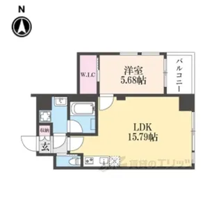 プレジオ長田【5階】の間取り