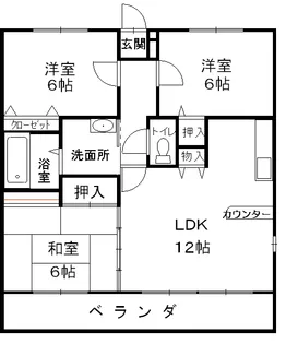 ラウンドヒルズ長嶺壱番館【3階】の間取り