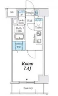 プレイズシード名古屋亀島【2階】の間取り
