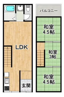 大阪府大阪市住之江区御崎4【一戸建】の間取り
