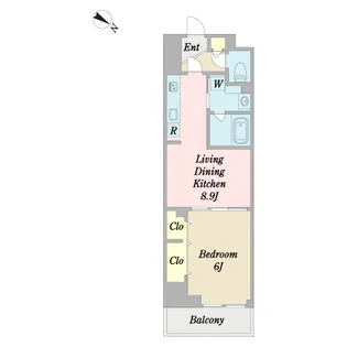 プロシード門前仲町【3階】の間取り