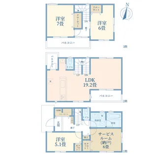 埼玉県さいたま市北区東大成町1【一戸建】の間取り