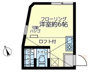 ユナイト岸谷ベネディット【1階】の間取り