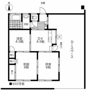 ふさみ荘【1階】の間取り