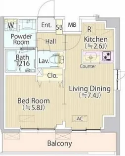 SASAZUKA TODAY【2階】の間取り