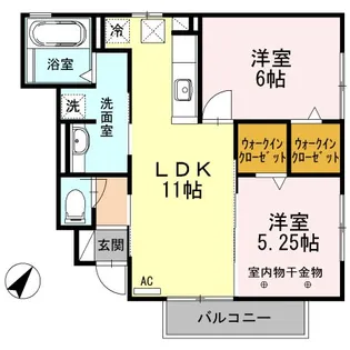 静岡県静岡市駿河区中島【アパート】の間取り