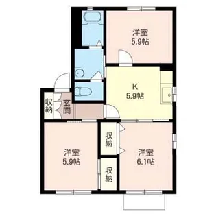 Cherry Blossom II【2階】の間取り