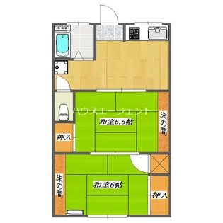 水野コーポ【3階】の間取り