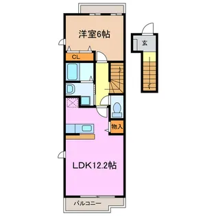 愛知県豊明市阿野町寺内【アパート】の間取り