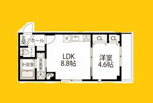 クリンゲル元住吉【2階】の間取り