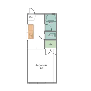 クリーンハイツB【2階】の間取り