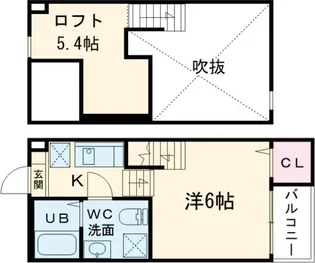 有縁【2階】の間取り