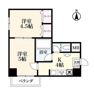 グリーンタウン佐賀駅前【8階】の間取り