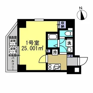 プラトリエ北新宿【8階】の間取り