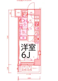 リヴシティ横濱石川町【2階】の間取り