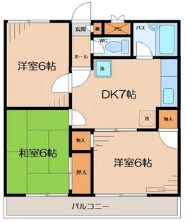 石垣ハイツ【2階】の間取り
