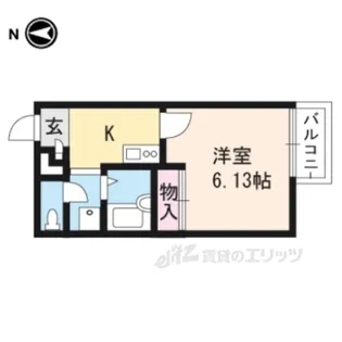 レオパレスボンマルシェ山科【2階】の間取り