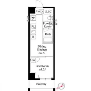 ハーモニーレジデンス新宿【5階】の間取り