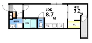 セブンプロート江波本町II【1階】の間取り