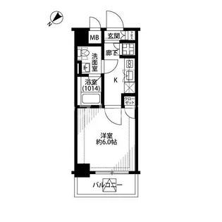 プレール・ドゥーク文京茗荷谷【2階】の間取り