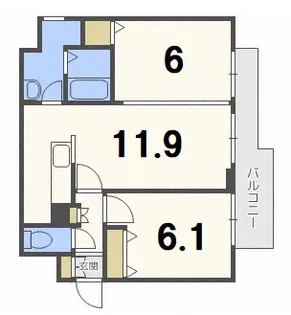 プレステージ福住西【4階】の間取り