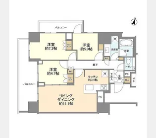 ブランズ本郷【6階】の間取り