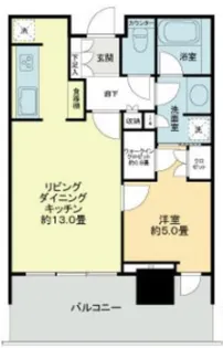 東京都中央区勝どき4【マンション】の間取り