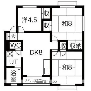 西脇サンハイツ【2階】の間取り
