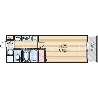 アドバンス難波ウインズ【10階】の間取り