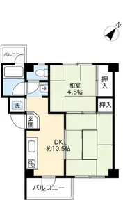 UR助松【4階】の間取り
