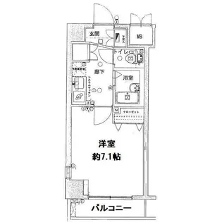 アデッソ旗の台【7階】の間取り