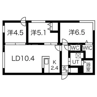 カサトレスパルケ【3階】の間取り