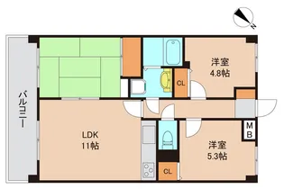 千葉県市川市新浜1【マンション】の間取り
