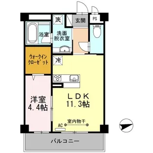 セレーナ沖浜【2階】の間取り