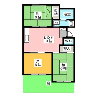 ドミール吉田【1階】の間取り