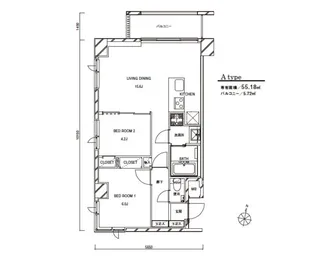 The MEGURO【2階】の間取り