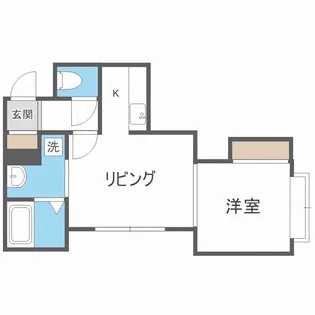 北海道札幌市西区琴似三条4【アパート】の間取り