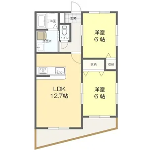 ツイン クラスター【2階】の間取り
