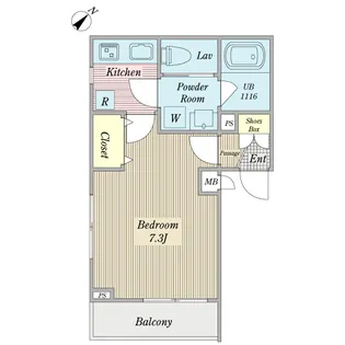 ドゥレクース【2階】の間取り