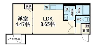 CRASTINE植竹町【2階】の間取り