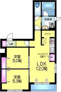 Pure Terrace ピュアテラス【1階】の間取り