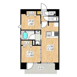 フルハウス赤羽【5階】の間取り