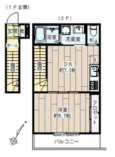 ハイムサウス【2階】の間取り