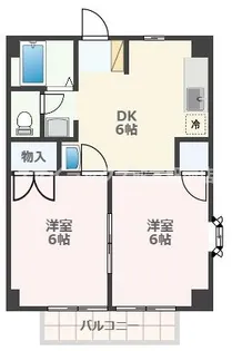 熊本県熊本市西区上代3【アパート】の間取り