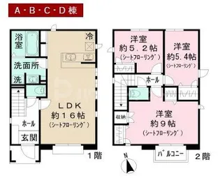 埼玉県三郷市中央4【一戸建】の間取り