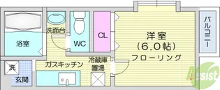 サンライズ桜ケ丘2【1階】の間取り