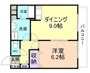 フローラゆう【1階】の間取り